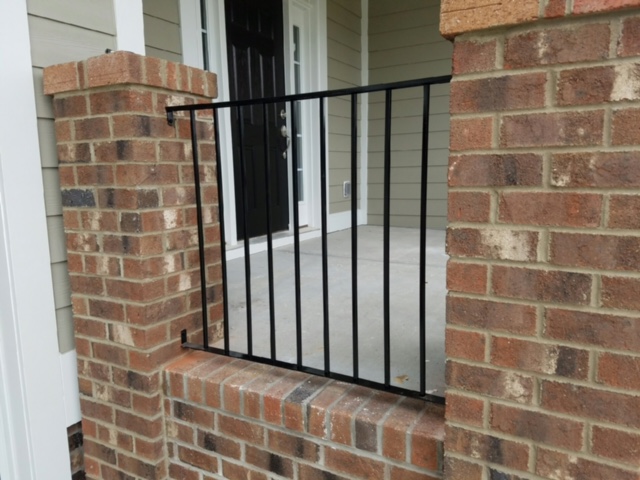 Brick Column Railing Watson Steel & Iron Works | Railing